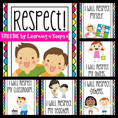 Respect Classroom Posters Teaching Kids Respect Classroom Posters