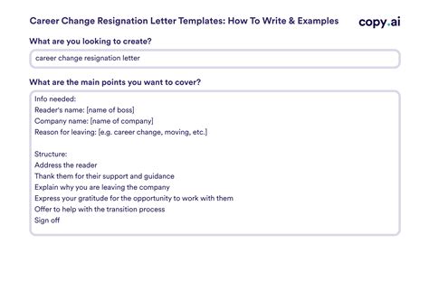 Career Change Resignation Letter Templates: How To Write & Examples