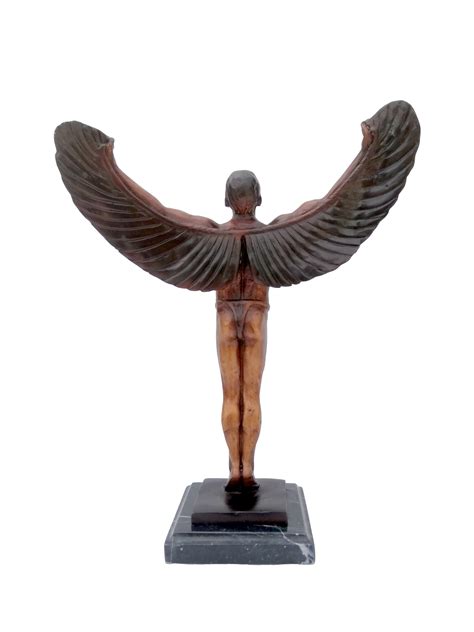 Large Bronze Sculpture Of Icarus Greek Mythologie