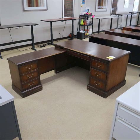 Vintage L Desk Office Furniture Liquidations