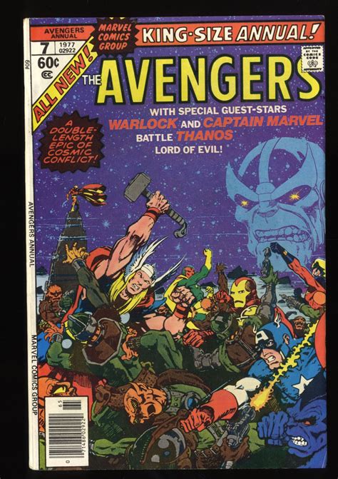 Avengers Annual 7 Fnvf 70 Thanos Death Of Adam Warlock Comic