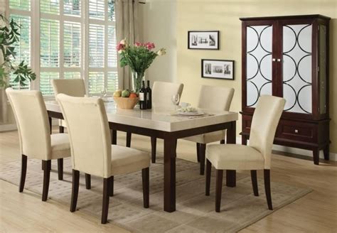 The utah dininjg table has a solid wood base and legs in a contemporary walnut finish. 20 Best Rectangular Dining Tables Sets | Dining Room Ideas