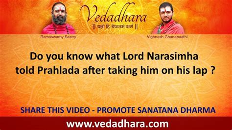 Do You Know What Lord Narasimha Told Prahlada After Taking Him On His