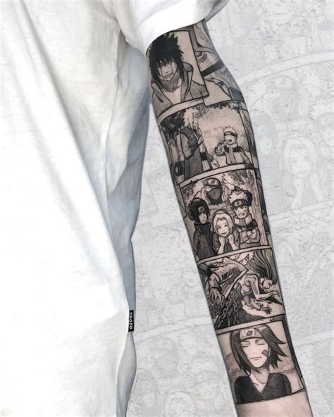 Anime Panel Tattoo Sleeve Shirlee Rouse