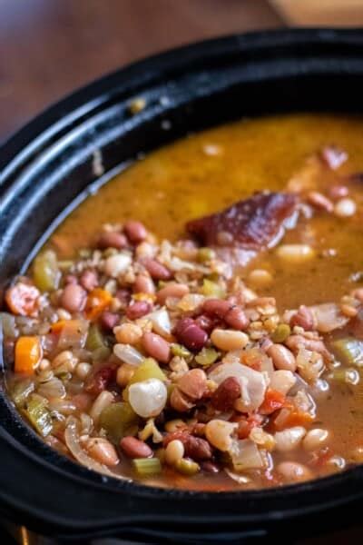 15 Bean Soup Recipe Crock Potslow Cooker Kylee Cooks