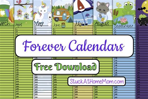 Discover 1 bookmark calendar design on dribbble. FREE Printable Forever Calendars Bookmark Size (pdf) in 2020 | Free printables, Calendar, Bookmark