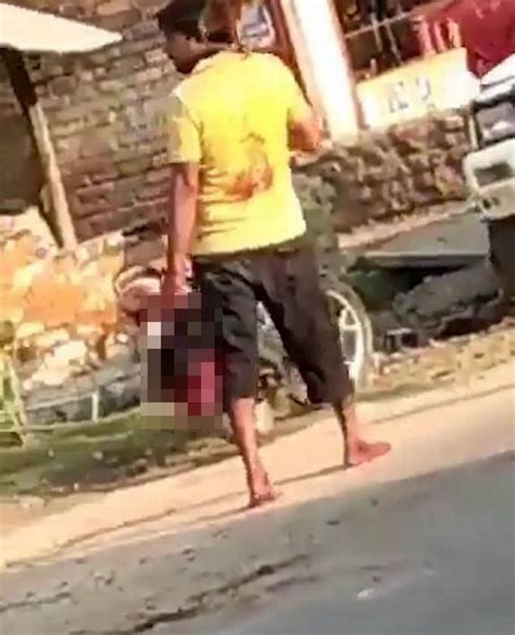 Jealous Husband Cuts Cheating Wifes Head Off And Carries It To