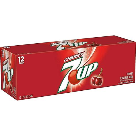 7 Up Cherry Soda Pack Of 12 Soft Drinks