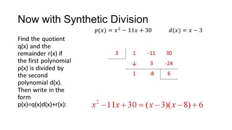 Polynomial Synthetic Division Ppt Download — Db