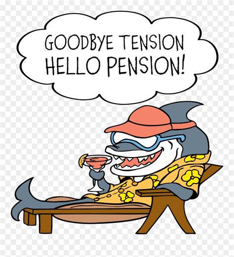 Relax Clipart Woman Retirement Goodbye Tension Hello Pension