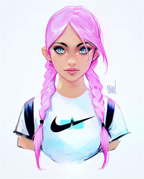 Nike Girl By Rossdraws On Deviantart