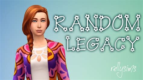 Lets Play The Sims 4 Random Legacy Challenge 1 Youtube