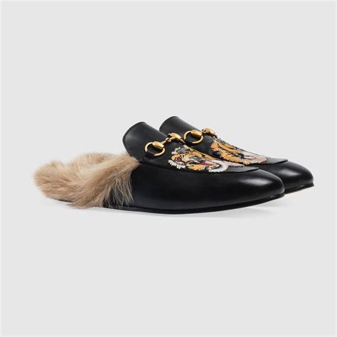 Lyst Gucci Princetown Slipper With Tiger For Men