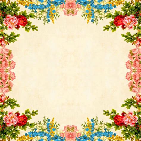 Floral Border Wallpapers Top Free Floral Border Backgrounds