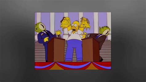 The Simpsons Bill Clinton Alien Presidential Candidates Youtube