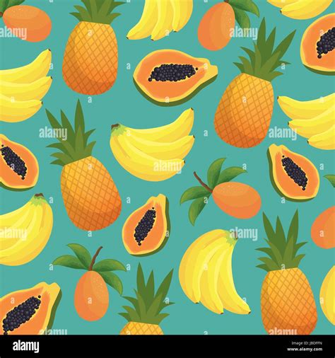 Tropical Fruits Design Stock Vector Image And Art Alamy