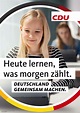 CDU Plakat Bundestagswahl 2021 – Bildung – Design Tagebuch