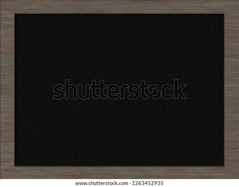 Trendy Wood Frame Blackboard Textured Backgroundtop Stock Illustration
