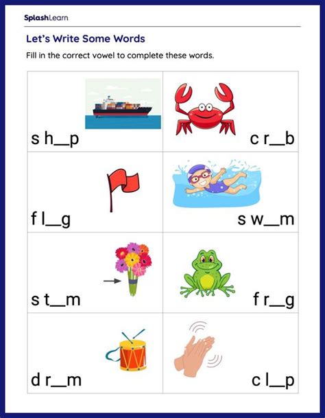 Cvcc Words Worksheets For Kids Online Splashlearn