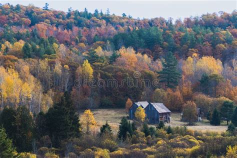 Quebec Countryside In Fall Stock Photo Image Of Forest 104939344