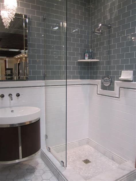 Looking for glass subway tile for your kitchen backsplash or bathroom remodel? Ice Gray Glass Subway Tile | Contemporary bathrooms ...