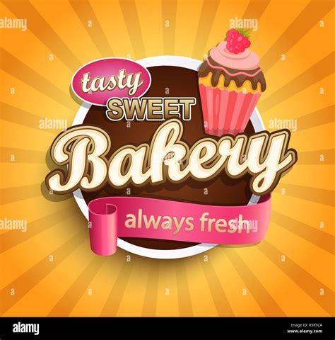 Bakery Logo Ribbon Vintage Design Hi Res Stock Photography And Images