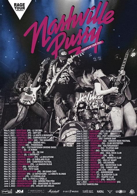 nashville pussy eaten alive new live album and 2022 tour dates