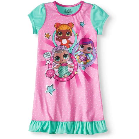 Lol Surprise Girls Lol Surprise Pajama Nightgown Little Girl