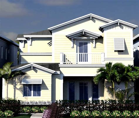 Narrow Lot Florida House Plan With Cabana 31854dn Architectural