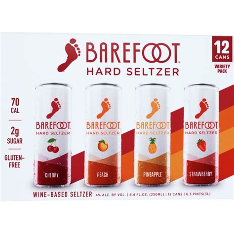 Barefoot Hard Seltzer Variety Pack Ml Elma Wine Liquor