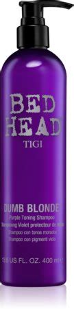 TIGI Bed Head Dumb Blonde champú violeta matificante para cabello rubio