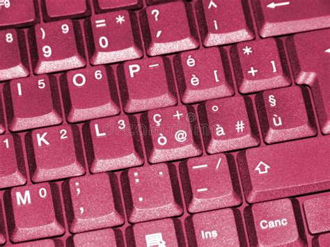 Pink Keyboard Stock Image Image Of Color Computer Laptop 2466761