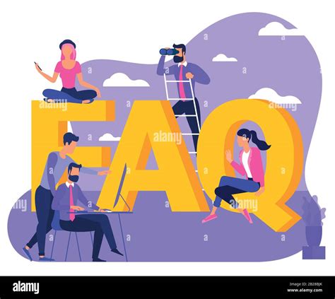 Frequently Asked Questions Concept Stock Vector Image And Art Alamy
