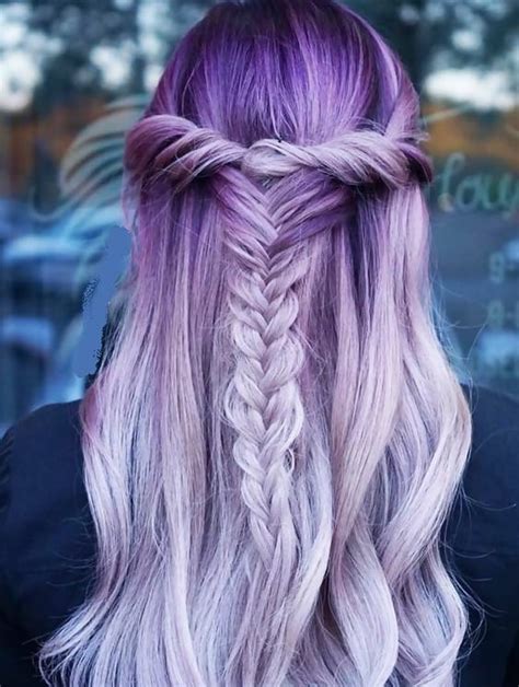«blonde, red and lavender highlights for orle!…» 15 Versatile Purple Highlights on Blonde Hair for Women ...