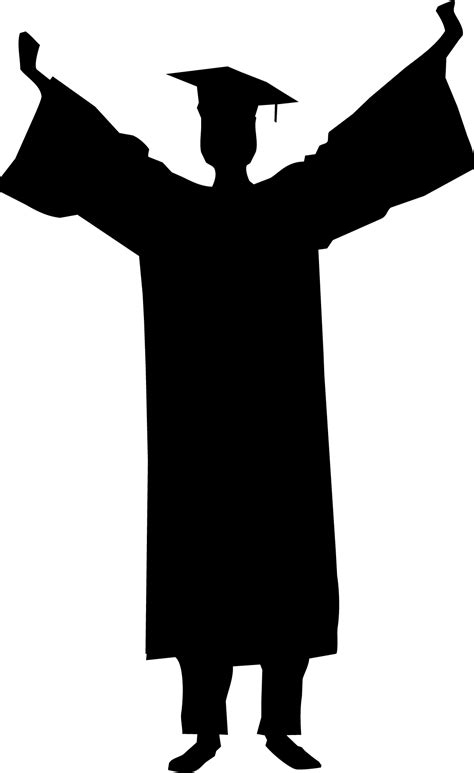 Male Graduation Silhouette At Getdrawings Free Download