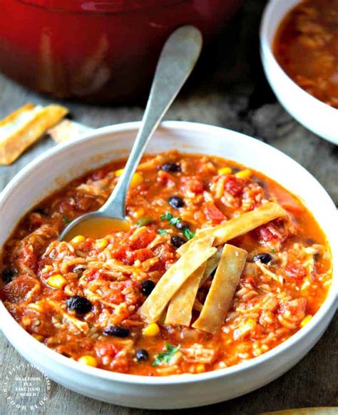Each batch has its own characteristics; Chicken Tortilla Soup with Rice - Happily Unprocessed