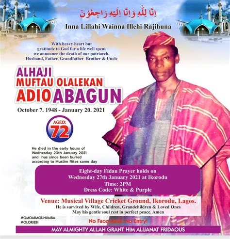 Amazing Turnout Olalekan Abaguns 8th Day Fidau Prayer City People