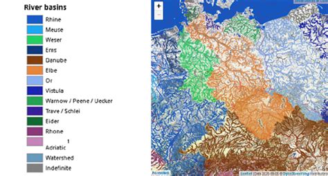 Maps Mania The River Basins Of Central Europe