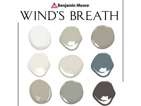 Winds Breath Paint, Benjamin Moore Color Graphic by Concept Colors