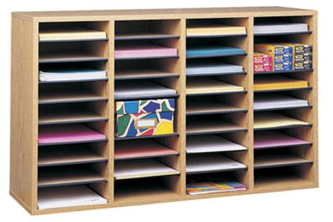 We no longer mail catalogs. Safco Products Wood Adjustable Literature Organizer, 36 ...
