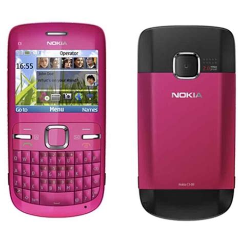 original unlocked nokia c3 00 new condition 2 0mp wifi bluetooth red cell phone ebay