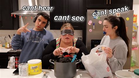 Cant See Cant Hear Cant Speak Challenge Vlogmas Day 5 Youtube
