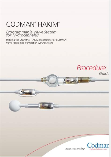 Pdf Codman Hakim Programmable Valve Dokumentips