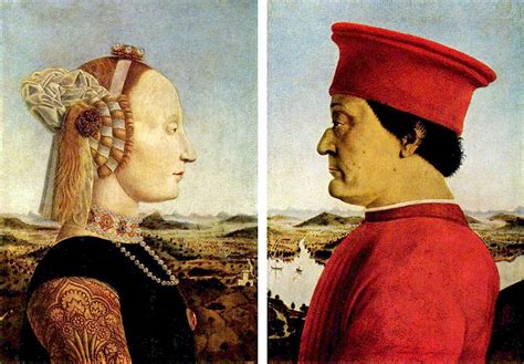 Federico Montefeltro Y Battista Sforza Piero Della Francesca