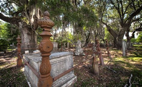 Magnolia Cemetery Charleston South Carolina Set Against A Backdrop Of