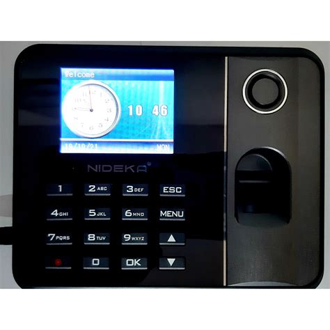 Time Recorder Machine Nideka Tm 2800 Biometric Fingerprint Scanner