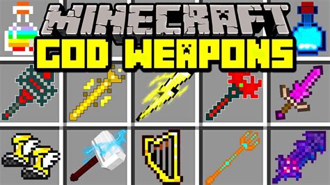 Minecraft God Weapons Mod Craft Overpowered God Swords Armor