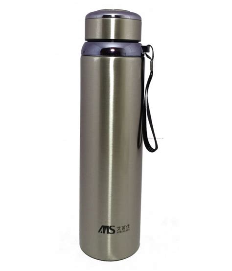 Ams Ams Stainless Steel Water Bottle Silver 1000 Ml Stainless Steel
