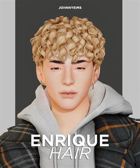 Enrique Hair Johnnysims On Patreon Sims 3 Sims 4 Tsr Sims 4 Mm Cc