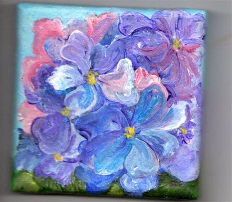 Blue And Purple Hydrangeas Blooms Small By Sharonfosterart On Etsy